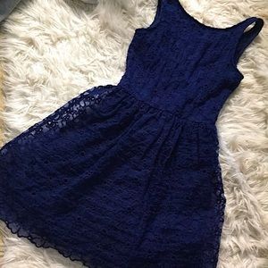 NEVER WORN Navy blue lace dress